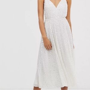 ASOS beaded Midi Dress